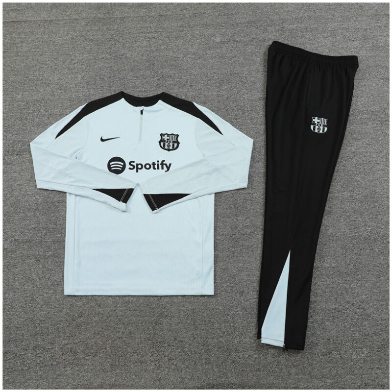 Kids Barcelona Training Suit Light Blue 2024/25