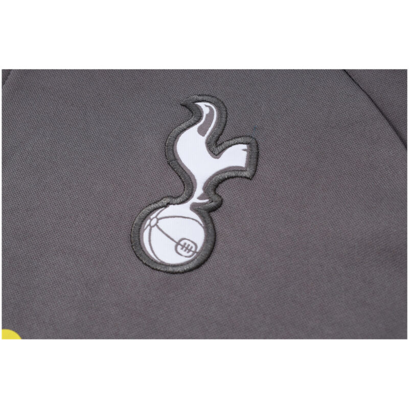 Mens Tottenham Hotspur Hoodie Sweatshirt + Pants Training Suit Dark Grey 2024/25