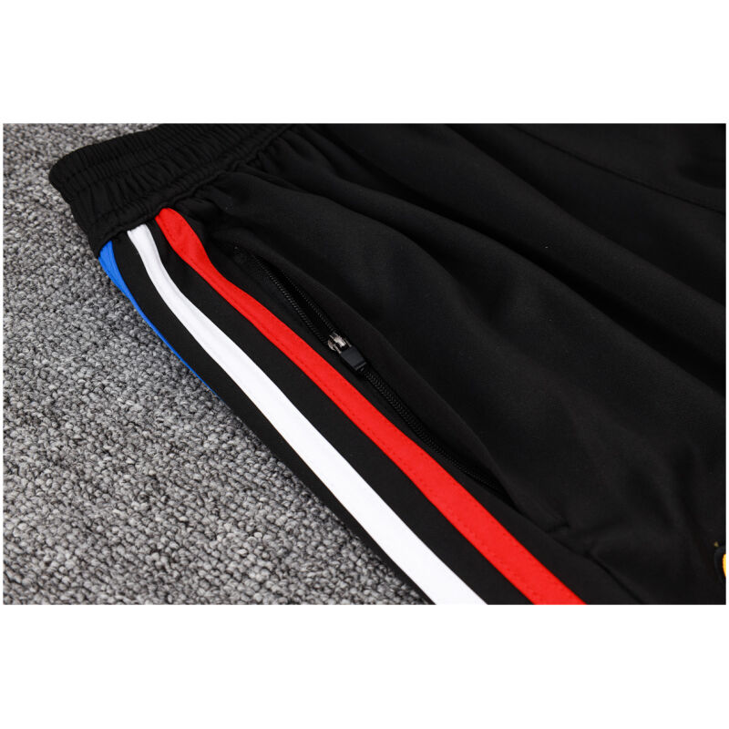 Mens Manchester United Jacket + Pants Training Suit Black 2024/25