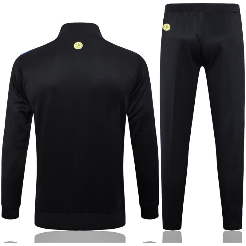 Mens Manchester United Jacket + Pants Training Suit Black 2024/25