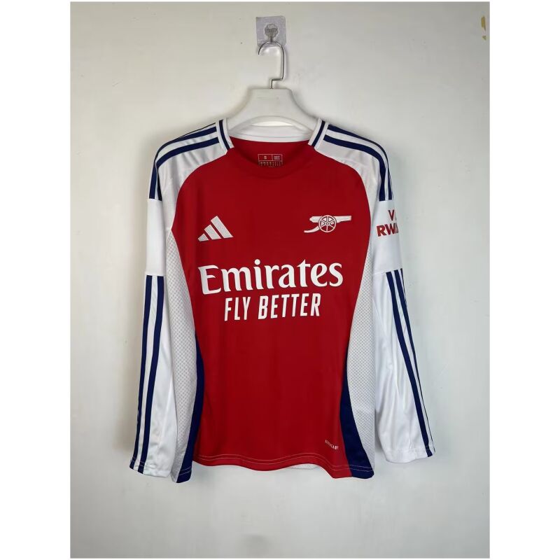 Mens Arsenal Home Jersey Long Sleeve 2024/25