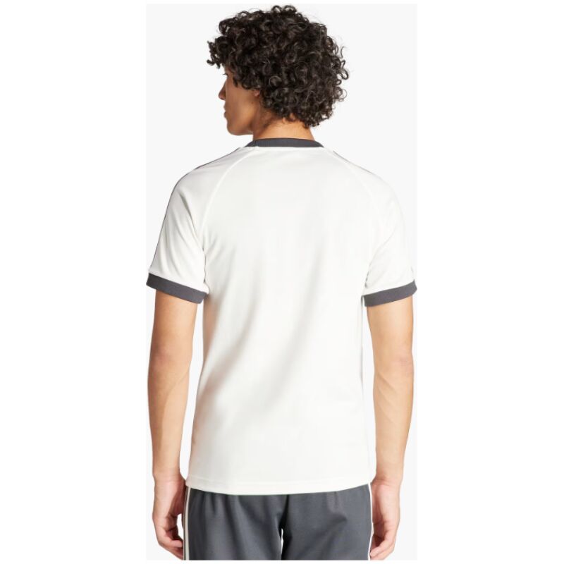 Mens Adidas Originals Germany Jersey 3 Stripes Pure Cotton White Shirt 2024 – Match