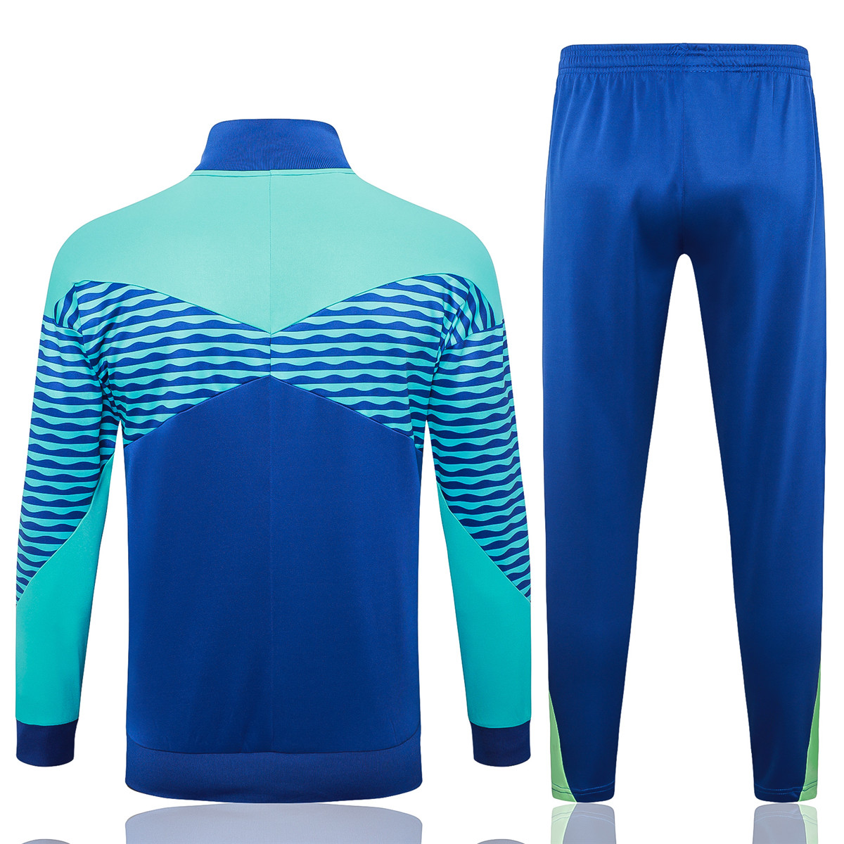 Mens Brazil Jacket + Pants Training Suit Blue 2024
