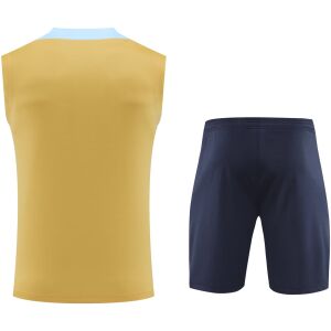 Mens France Singlet Suit Gold 2024