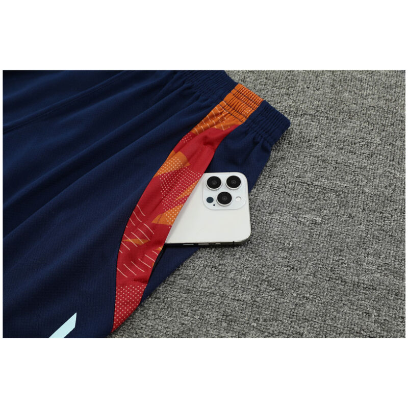 Mens Spain Short Training Suit Royal 2024