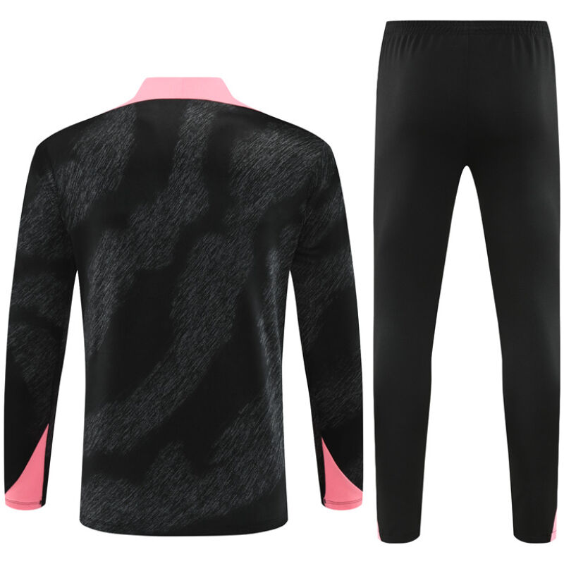 Mens PSG Training Suit Black – Pink 2024/25