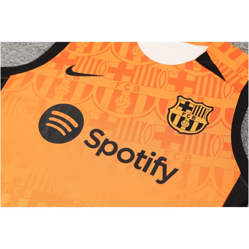 Mens Barcelona Singlet Suit Orange 2024/25