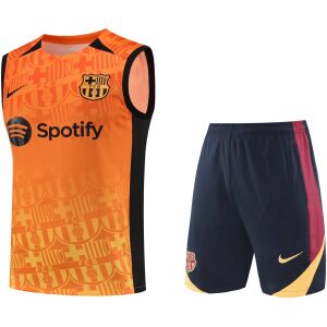 Mens Barcelona Singlet Suit Orange 2024/25