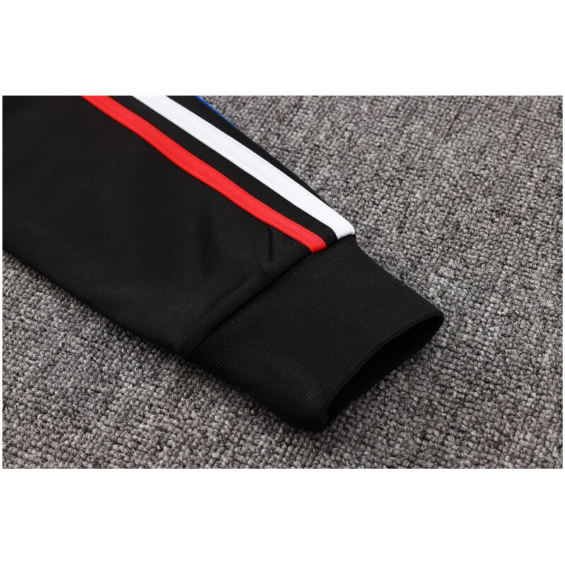 Mens Manchester United Jacket + Pants Training Suit Black 2024/25