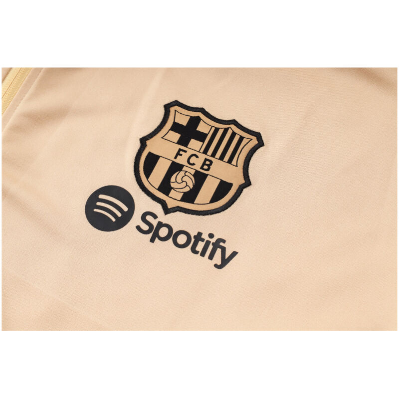 Mens Barcelona Jacket + Pants Training Suit Gold 2024/25