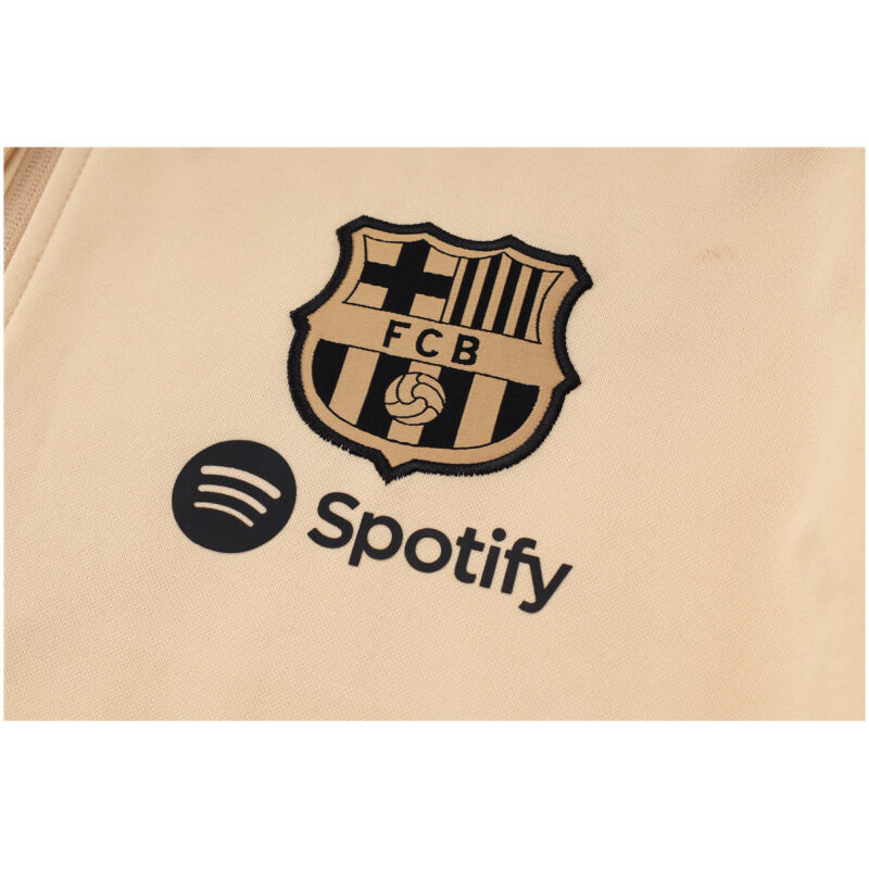 Mens Barcelona Hoodie Jacket + Pants Training Suit Gold 2024/25