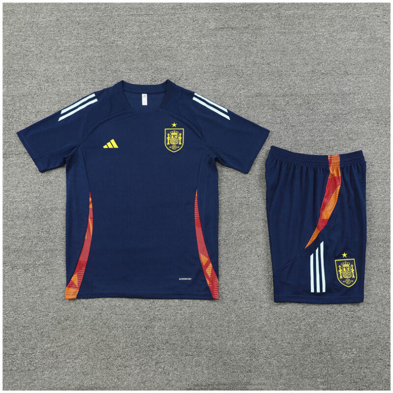 Kids Spain Short Training Suit Royal 2024