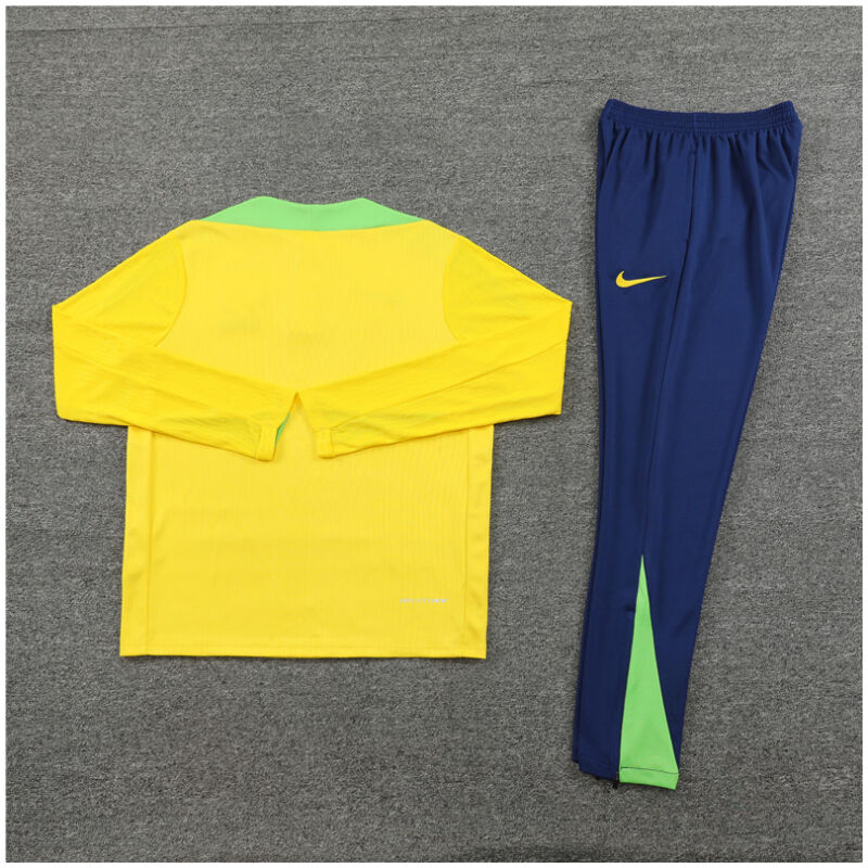 Mens Brazil Training Suit Yellow 2024