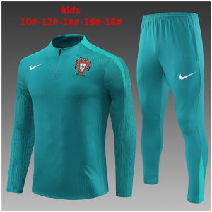 Kids Portugal Training Suit Green 2024