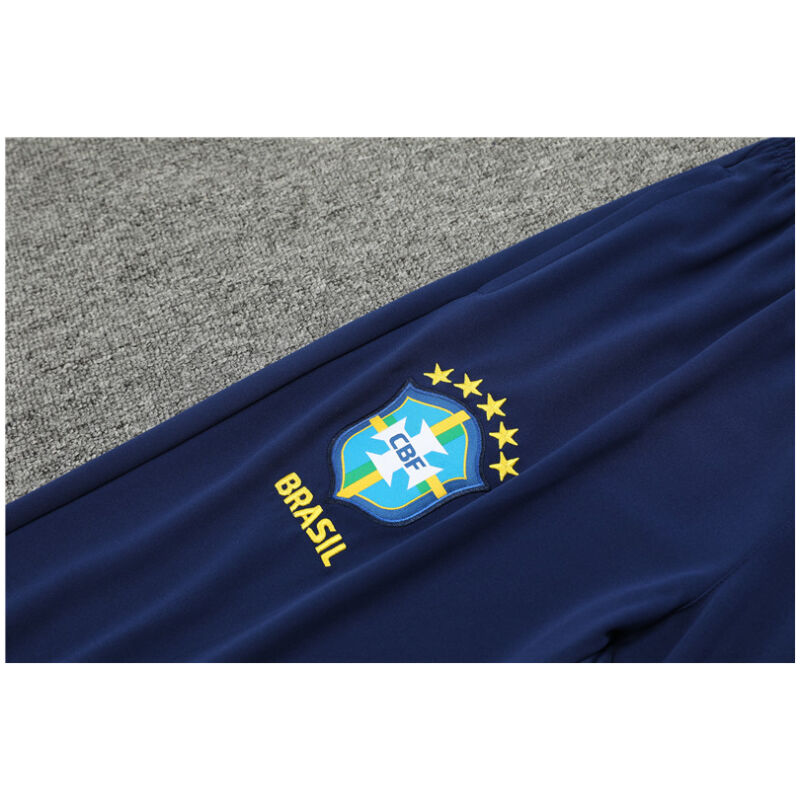 Mens Brazil Training Suit Blue 2024