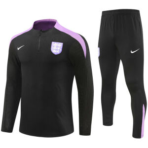 Mens England Training Suit Black 2024