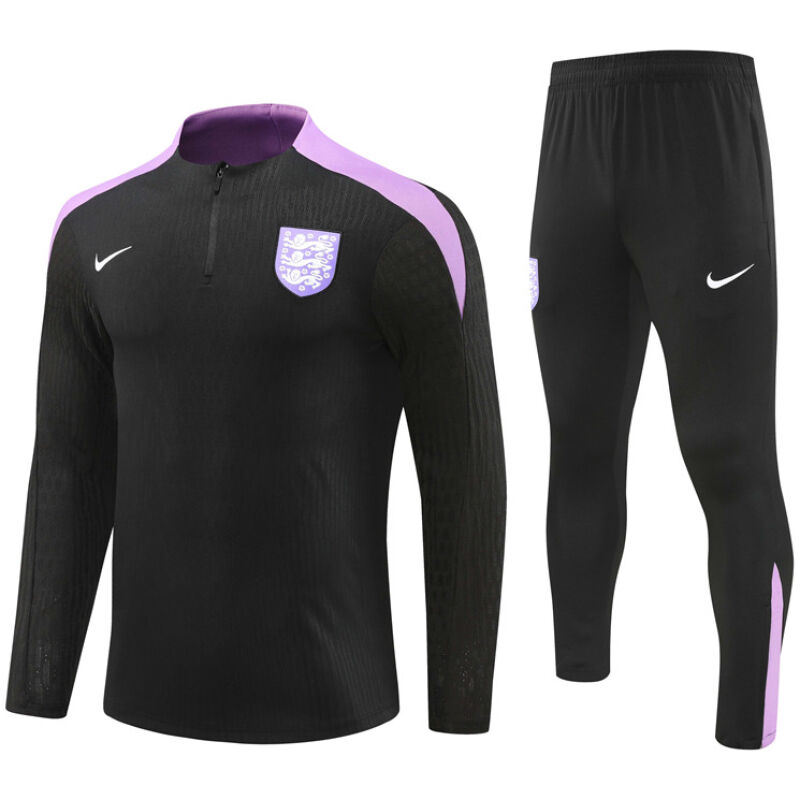 Mens England Training Suit Black 2024
