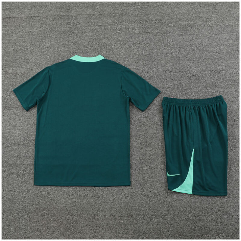 Kids Tottenham Hotspur Short Training Suit Green 2024/25