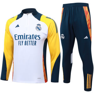 Herren Real Madrid Trainingsanzug Weiß 2024/25