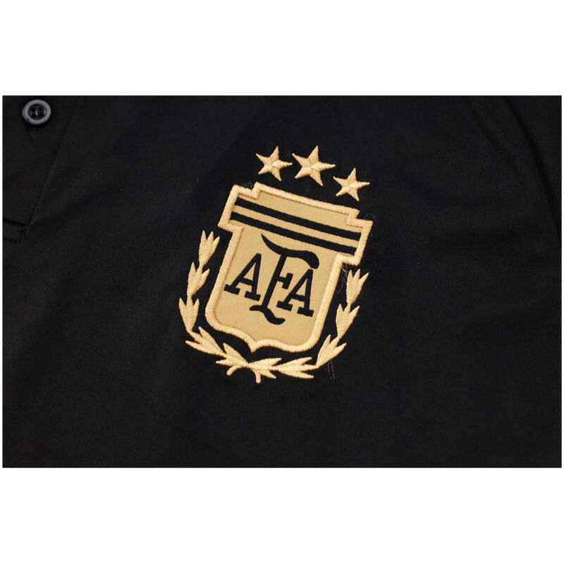 Mens Argentina Polo Shirt Black 2024