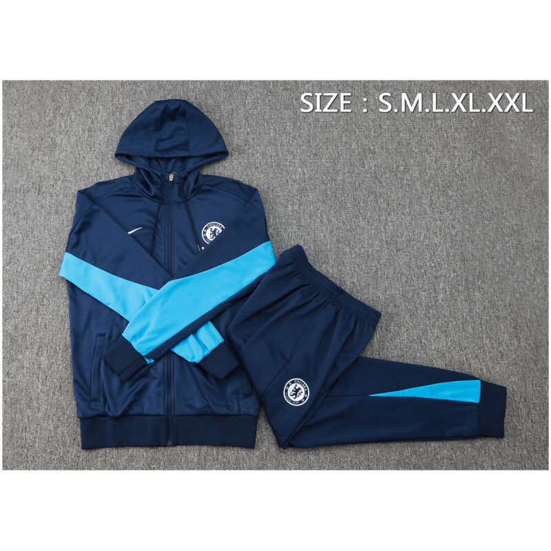 Mens Chelsea Hoodie Jacket + Pants Training Suit Royal 2024/25