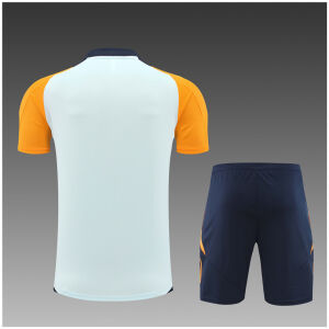 Kids Real Madrid Short Training Suit Light Blue 2024/25