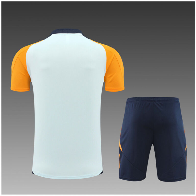 Kids Real Madrid Short Training Suit Light Blue 2024/25