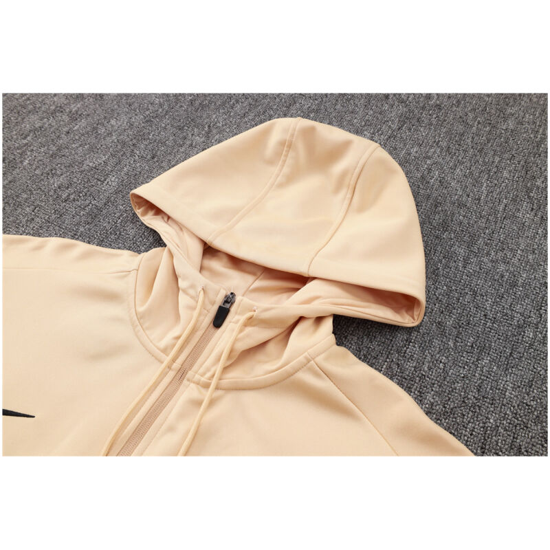 Mens Barcelona Hoodie Jacket + Pants Training Suit Gold 2024/25