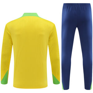 Mens Brazil Training Suit Yellow 2024