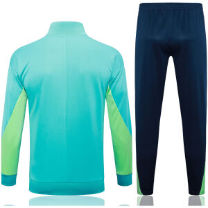 Mens Brazil Jacket + Pants Training Suit Green 2024