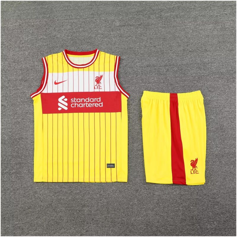 Mens Liverpool Singlet Suit Yellow 2024/25