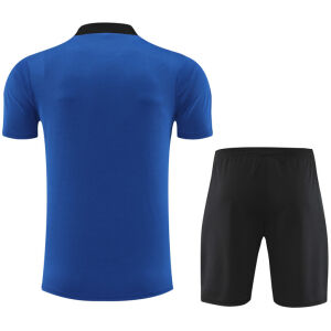 Mens Barcelona Short Training Suit Blue 2024/25