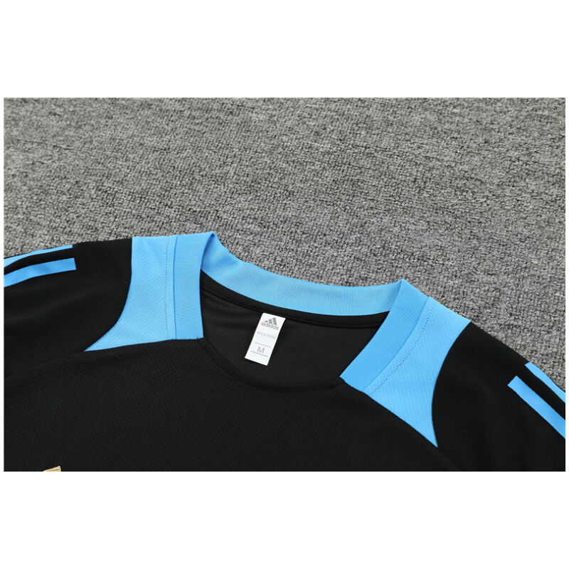 Mens Argentina Short Training Suit Black 2024