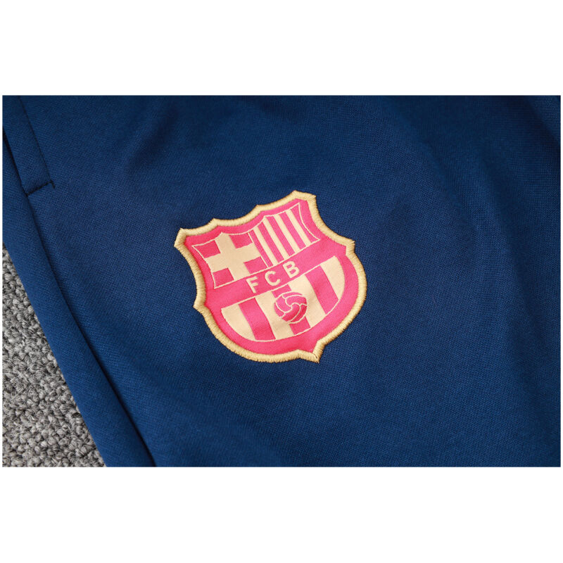 Mens Barcelona Hoodie Jacket + Pants Training Suit Red 2024/25