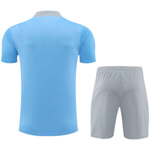 Mens Atletico Madrid Short Training Suit Light Blue 2024/25