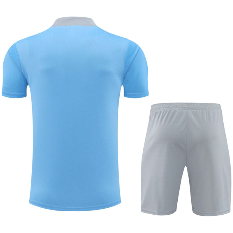 Mens Atletico Madrid Short Training Suit Light Blue 2024/25