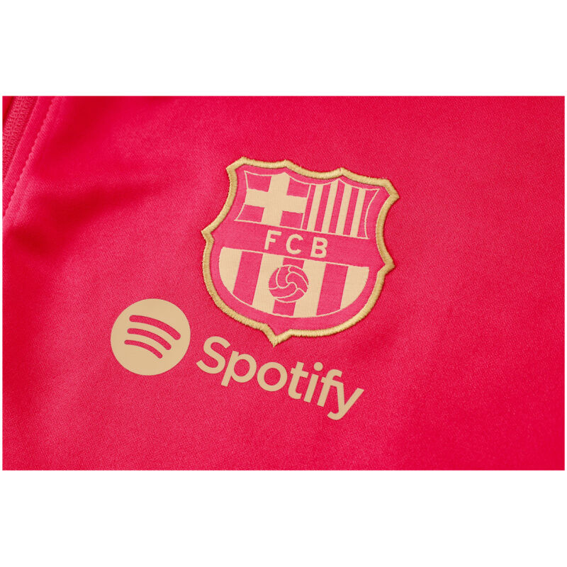 Mens Barcelona Jacket + Pants Training Suit Red 2024/25