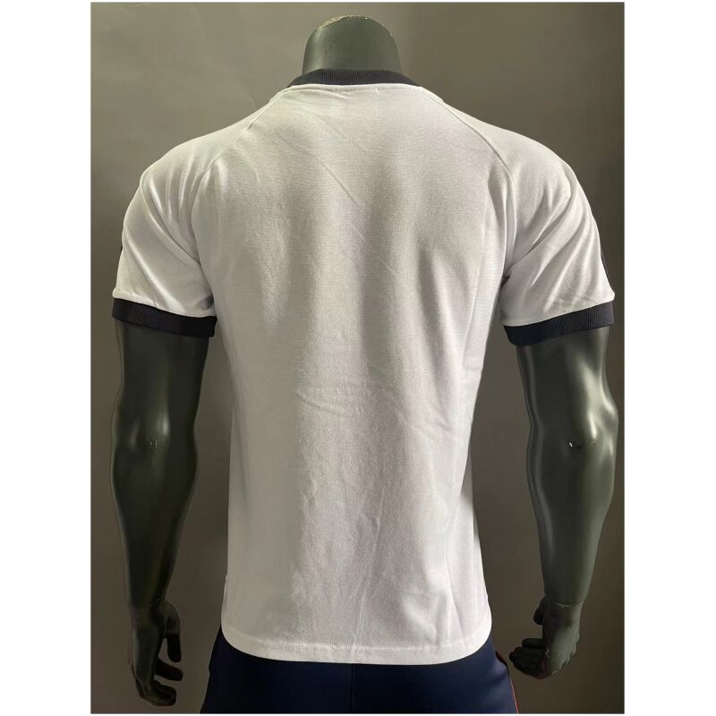 Mens Adidas Originals Germany Jersey 3 Stripes Pure Cotton White Shirt 2024 – Match