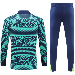 Mens Brazil Training Suit Blue 2024