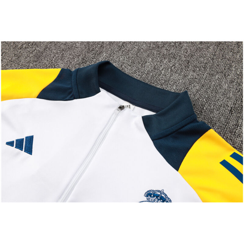 Mens Real Madrid Training Suit White 2024/25