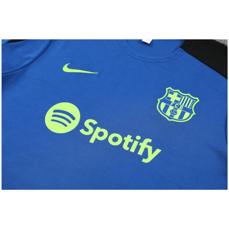 Mens Barcelona Short Training Suit Blue 2024/25