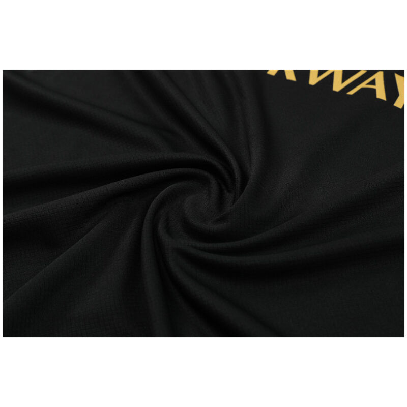 Mens PSG Short Training Suit Black – Gold 2024/25