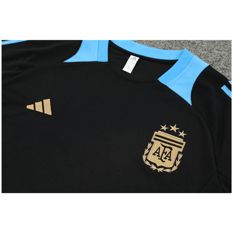 Mens Argentina Short Training Suit Black 2024