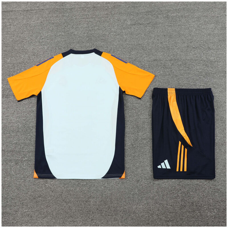 Kids Real Madrid Short Training Suit Light Blue 2024/25
