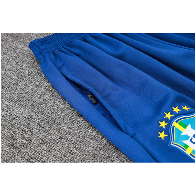 Mens Brazil Jacket + Pants Training Suit Blue 2024