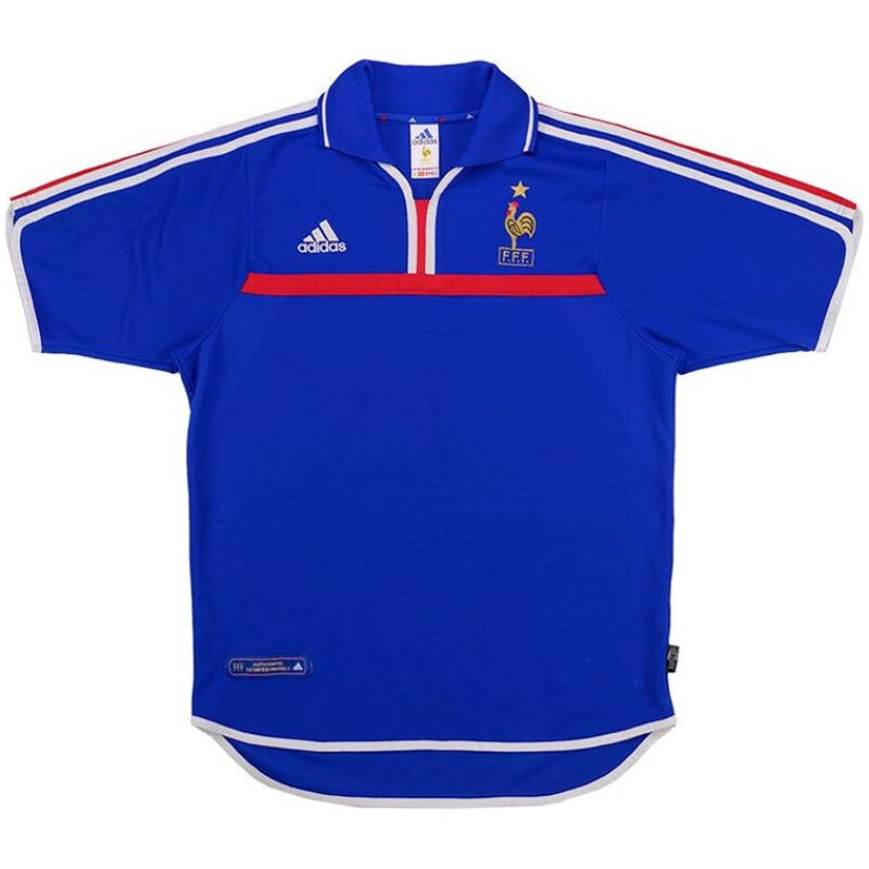 Mens France Retro Home Jersey 2000