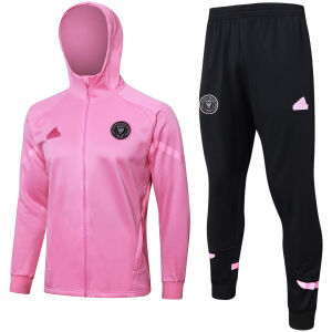 Mens Inter Miami C.F. Hoodie Jacket + Pants Training Suit Pink 2024/25