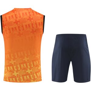 Mens Barcelona Singlet Suit Orange 2024/25