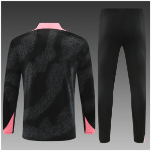 Kids PSG Training Suit Black – Pink 2024/25