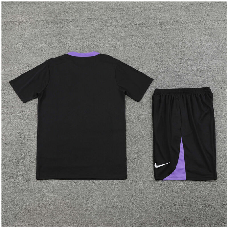 Kids England Short Training Suit Black 2024